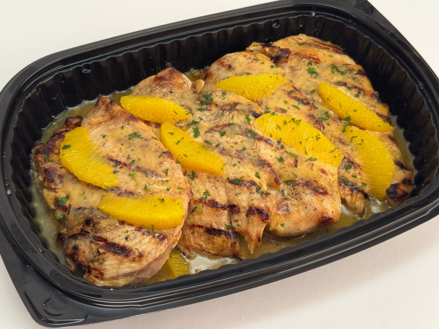 Grilled Citrus Chicken with Roasted Potatoes and Roasted Broccoli/Cauliflower