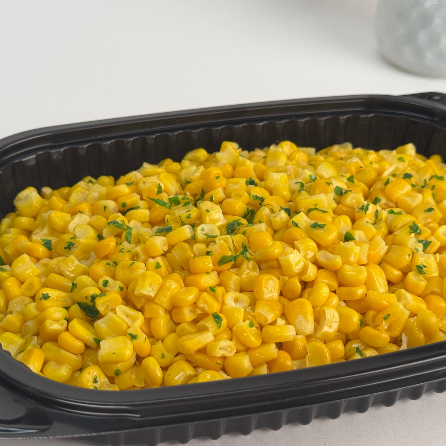 Mushroom chicken with smashed yukon potatoes and sweet corn