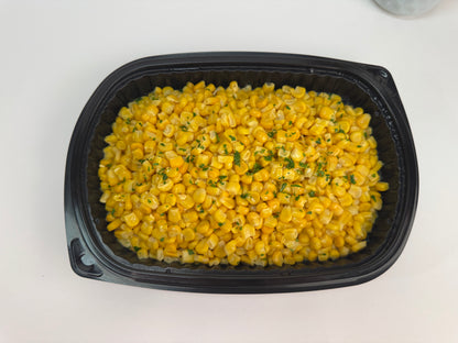 Mushroom chicken with smashed yukon potatoes and sweet corn